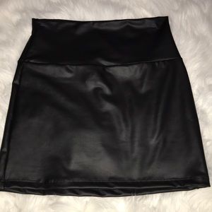 Faux Leather Skirt